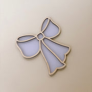 Bow wall shape | girls bow acrylic & timber decor
