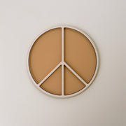 Peace coastal wall shape | Peace sign acrylic & timber decor