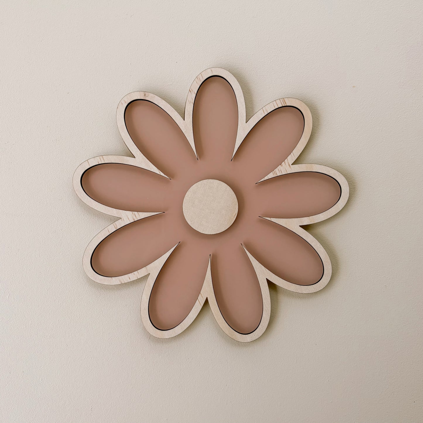Flower wall shape | girls floral acrylic & timber decor