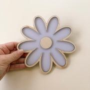 Flower wall shape | girls floral acrylic & timber decor