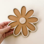 Flower wall shape | girls floral acrylic & timber decor