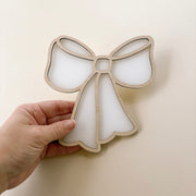 Bow wall shape | girls bow acrylic & timber decor