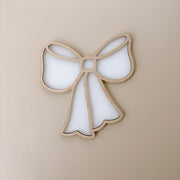 Bow wall shape | girls bow acrylic & timber decor