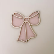 Bow wall shape | girls bow acrylic & timber decor