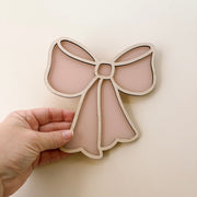 Bow wall shape | girls bow acrylic & timber decor