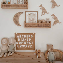 Alphabet kids wall banner | neutral ABC wall decor ~ Camel