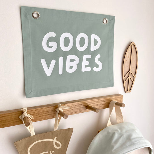 Good vibes junior wall banner | kids junior wall hanging ~ 3 colours