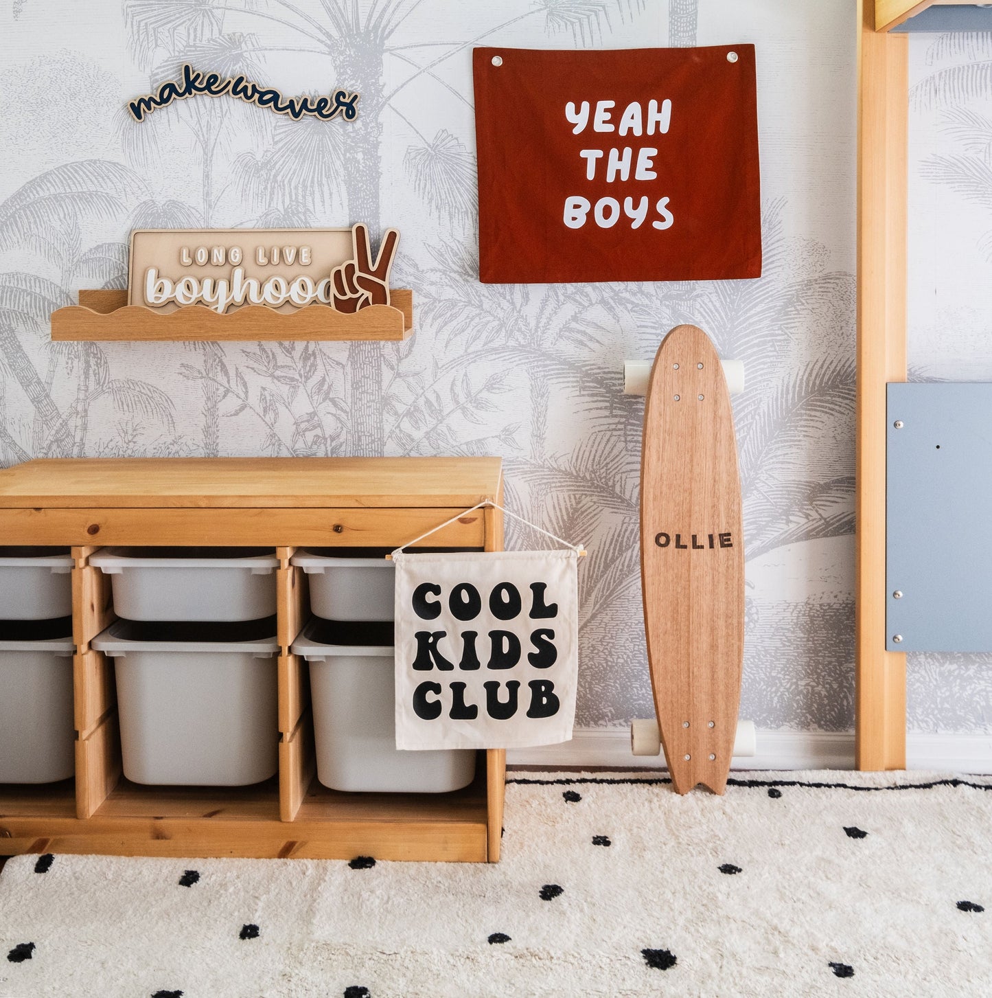 Yeah the boys wall banner ~ Rust ~ Sale