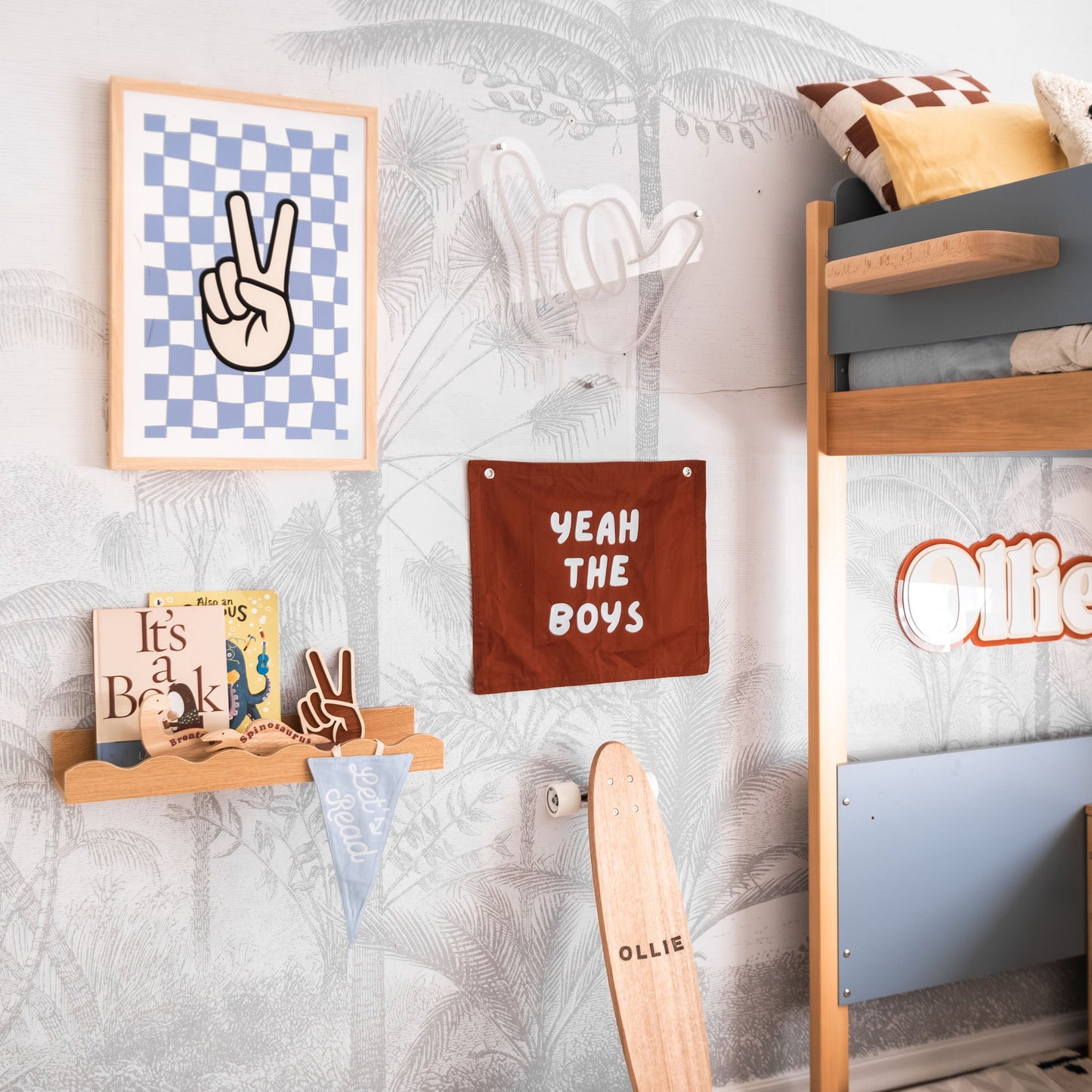 Yeah the boys wall banner ~ Rust ~ Sale