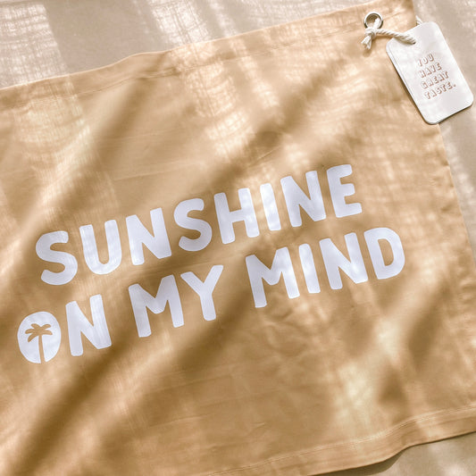 Sunshine on my mind kids wall banner / wall hanging ~ Honey