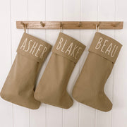 personalised Christmas stocking, seagrass Christmas stocking, sea grass stocking, neutral Christmas stocking, classic Christmas stocking, personalised kids stocking, personalised family stocking, canvas Christmas stocking, cotton Christmas stocking, custom name stocking, neutral Christmas decor, natural Christmas decor, coastal Christmas decor, earthy Christmas decor, Christmas keepsake, reusable Christmas stocking, children’s Christmas stocking, Australian Christmas decor