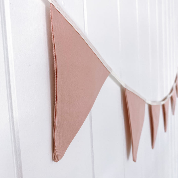 Baby Pink girls triangle bunting. Girls pale pink wall bunting. Soft Pink nursery garland. Pastel Pink girls playroom bunting. Pastel pink garland. Baby pink wall flags. Light Pink wall decor. Girls Nursery bunting. Girls nursery garland. Girls Nursery wall decor. 