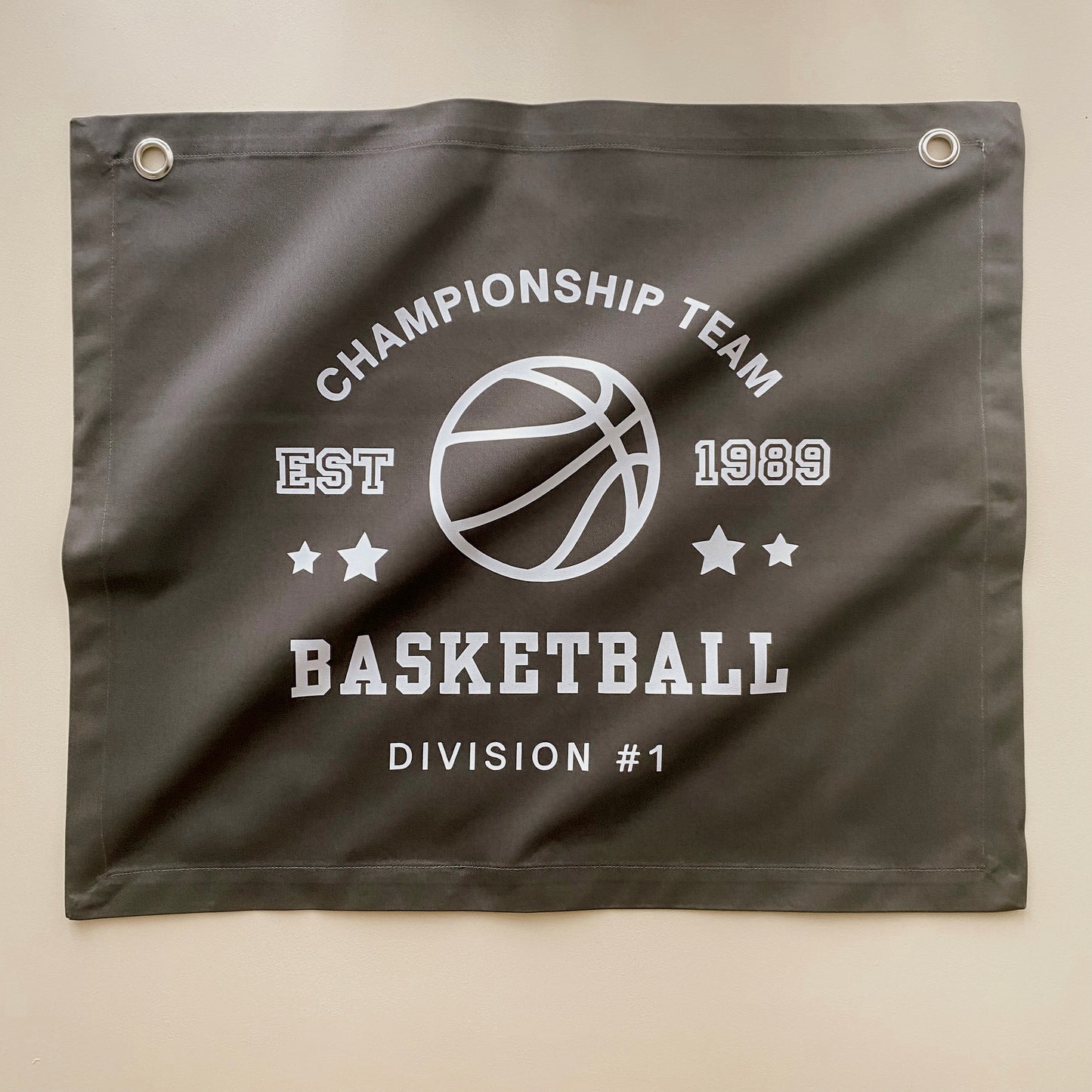 Black Basketball wall banner. Vintage sports bedroom decor. College sports nursery sign. Court side inspired playroom styling. Basket ball wall hanging. Kids rental friendly decor. Boys bedroom decor. Sports themed kids room. Playroom wall banner. Kids bedroom inspo. Kids room ideas. Vintage kids decor. Black boys bedroom decor. 