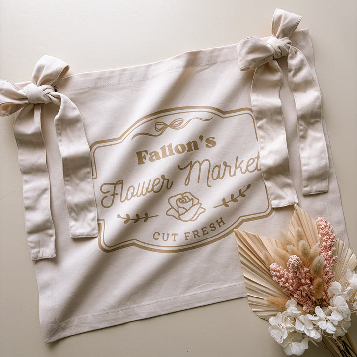 Personalised Neutral Flower Market Banner, Warm Sand Flower Market Banner, Neutral Flower Market Banner, Personalised Flower Market Banner, Flower Market Banner, Flower Market Banner with Bows, Removable Bow Banner, Personalised Bow Banner, Kids Flower Market, Girls Flower Market, Flower Shop Sign, Kids Flower Shop, Pretend Flower Shop, Neutral Flower Shop Decor, Play Market Decor, Kids Market Stall Decor, Flower Market Stall, Play Shop Decor, Pretend Play Decor, Imaginative Play Decor, Cubby House Decor,