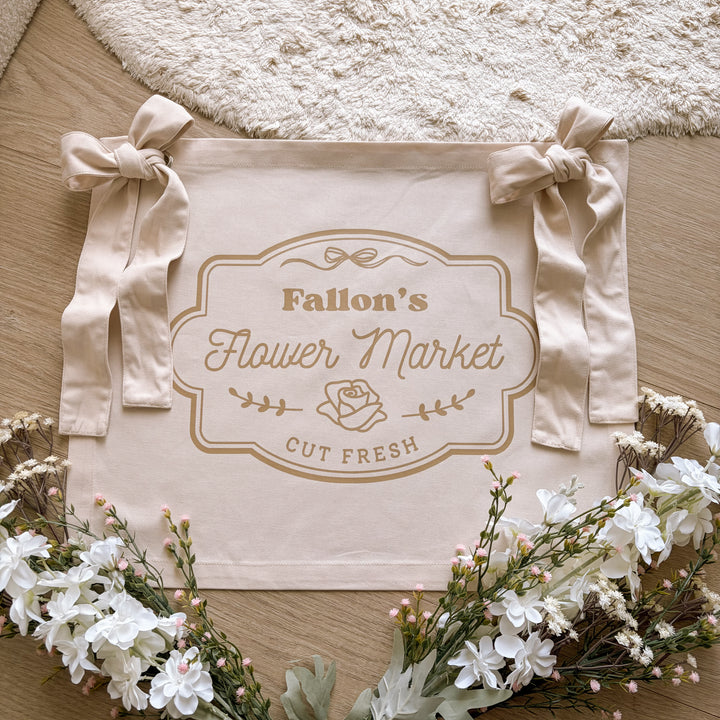 Personalised Neutral Flower Market Banner, Warm Sand Flower Market Banner, Neutral Flower Market Banner, Personalised Flower Market Banner, Flower Market Banner, Flower Market Banner with Bows, Removable Bow Banner, Personalised Bow Banner, Kids Flower Market, Girls Flower Market, Flower Shop Sign, Kids Flower Shop, Pretend Flower Shop, Neutral Flower Shop Decor, Play Market Decor, Kids Market Stall Decor, Flower Market Stall, Play Shop Decor, Pretend Play Decor, Imaginative Play Decor, Cubby House Decor,