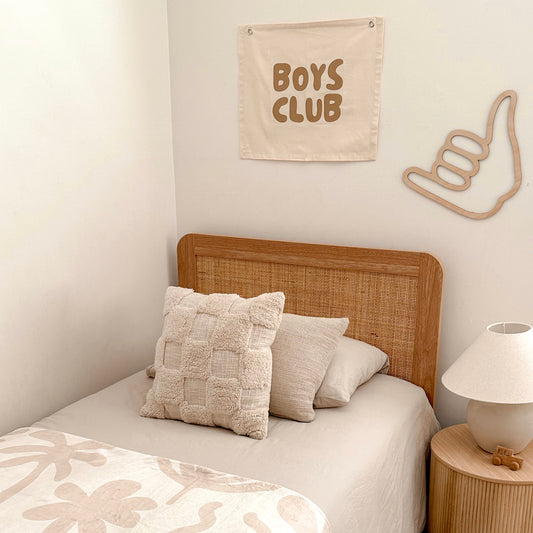 Boys club wall banner. Boys bedroom styling. Boys bedroom wall decor. Boys bedroom wall banner. Boys bedroom inspo. Boys bedroom decor ideas. Boys club banner. Boys club wall decor. Shared boys room inspo. Shared boys bedroom decor. Boys playroom decor.