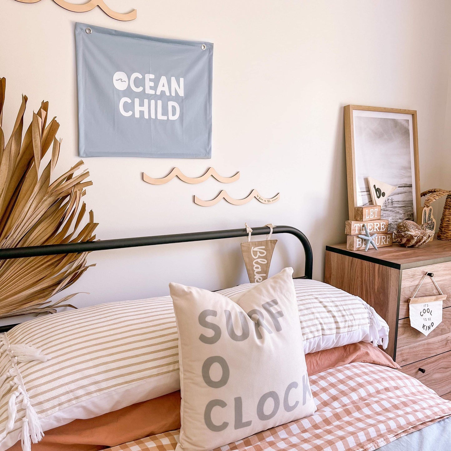 Ocean child kids wall banner ~ Sky blue ~ Sale