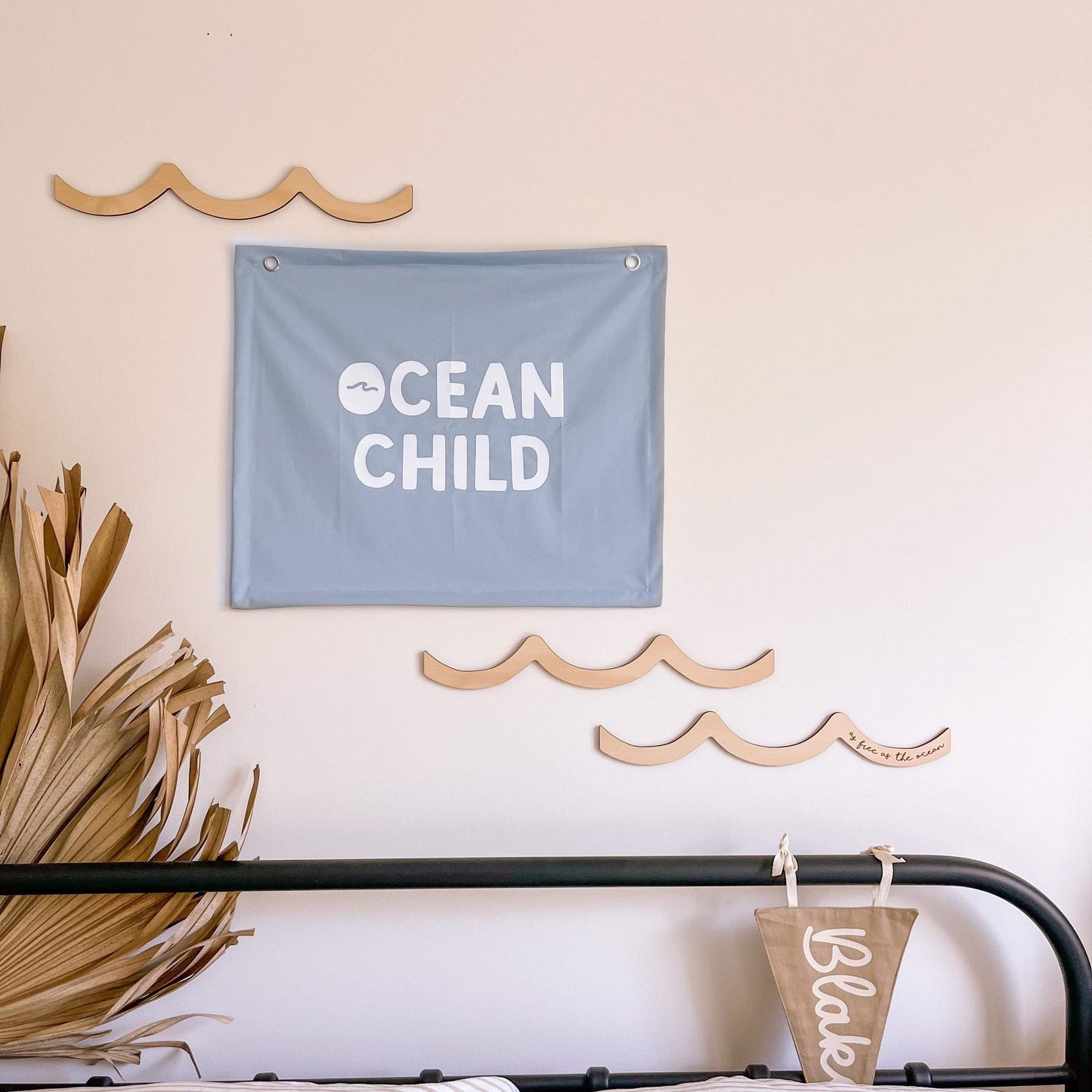 Ocean child kids wall banner ~ Sky blue ~ Sale