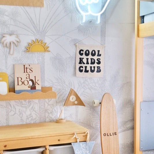 Cool kids club hanging banner ~ Warm sand