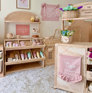 Cafe Wall Banner, Kids Cafe Decor, Play Kitchen Decor, Kids Play Kitchen, Cubby House Decor, Playroom Decor, Pretend Play Decor, Imaginative Play, Cafe Playroom Decor, Girls Playroom Decor, Pink Wall Banner, Dusty Pink Decor, Blush Pink Decor, Pink Kids Decor, Kids Wall Banner, Play Cafe Sign, Kids Cafe Sign, Market Stall Decor, Pretend Cafe Decor, Girls Cubby Decor, Vintage Kids Decor, Frill Wall Banner