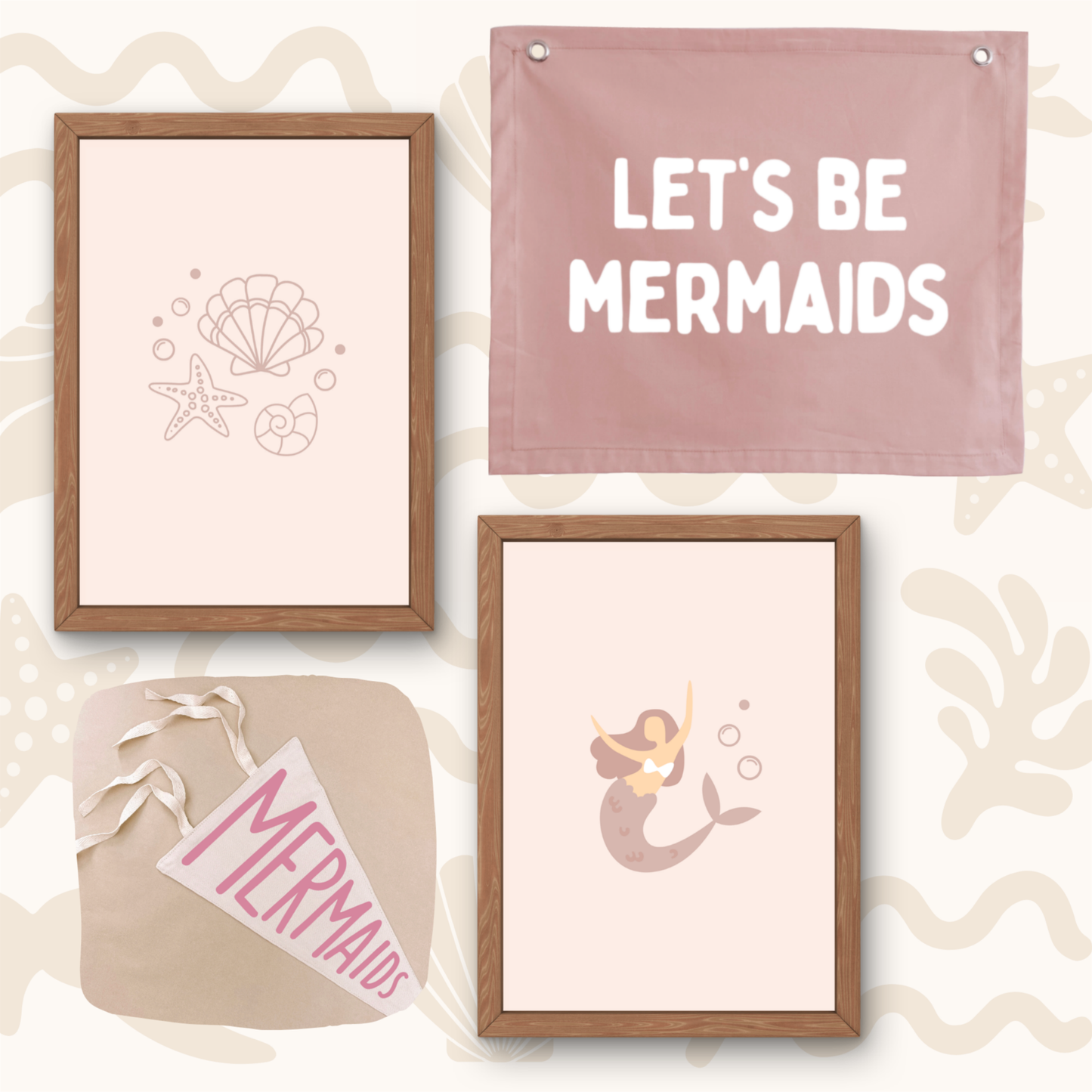 Bedroom starter pack ~ Pink mermaid
