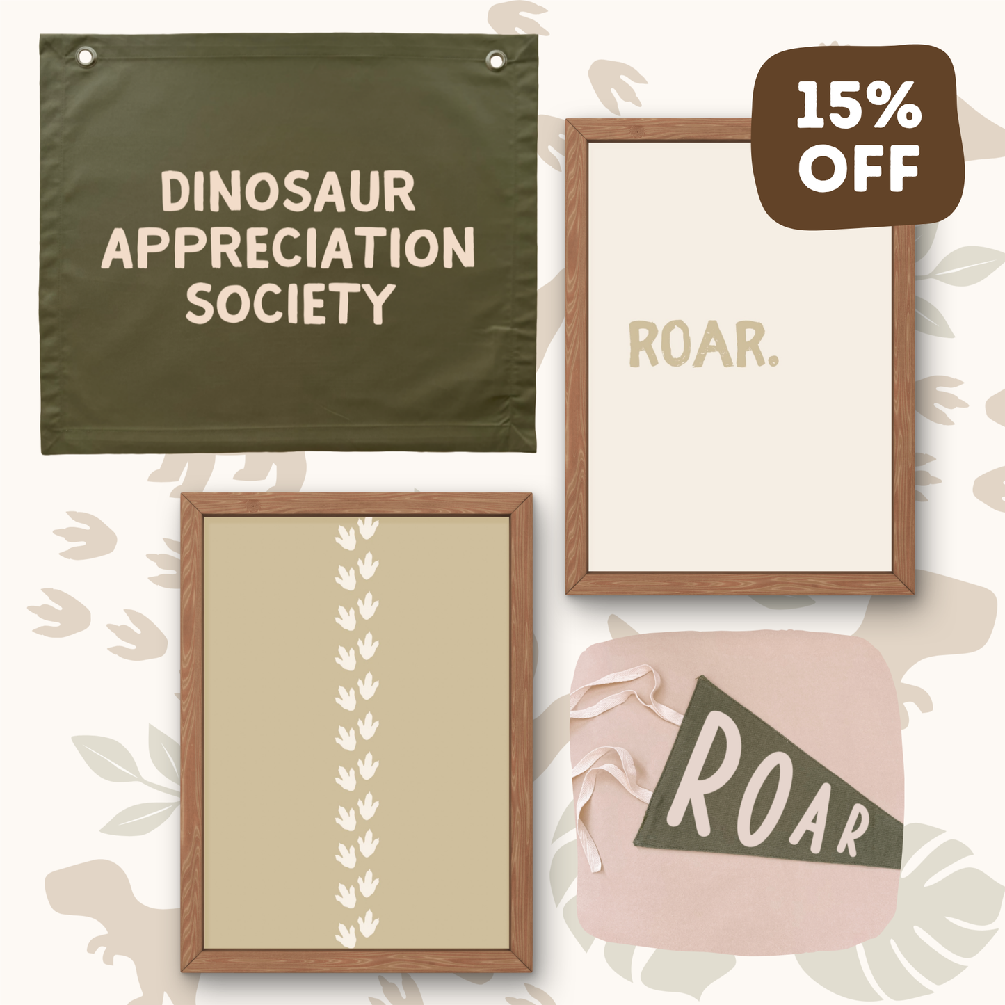 Bedroom starter pack ~ Olive dinosaur