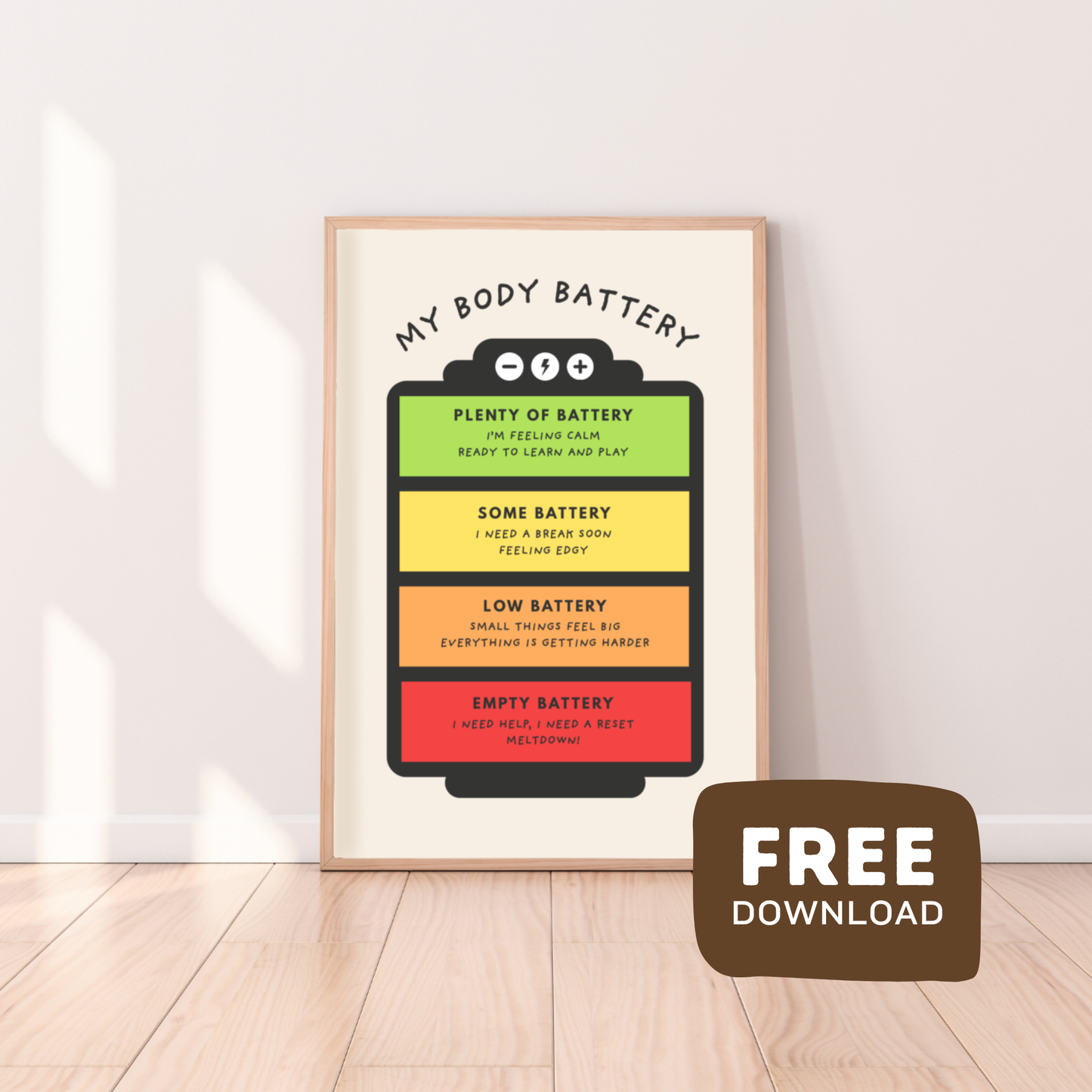 Kids Body Battery, Body Battery Printable, Kids Body Battery Printable, Free Kids Printable, Emotional Regulation for Kids, Kids Regulation Tools, Big Feelings for Kids, Neurodiverse Kids Resources, Neurodivergent Kids, Autism Resources, ADHD Resources, Kids Feelings Chart, Self Regulation for Kids, Emotional Awareness, Calm Corner Printable, Classroom Regulation Tools, Visual Supports for Kids, Sensory Regulation, Kids Wellbeing Resources, Free Emotional Regulation Printable