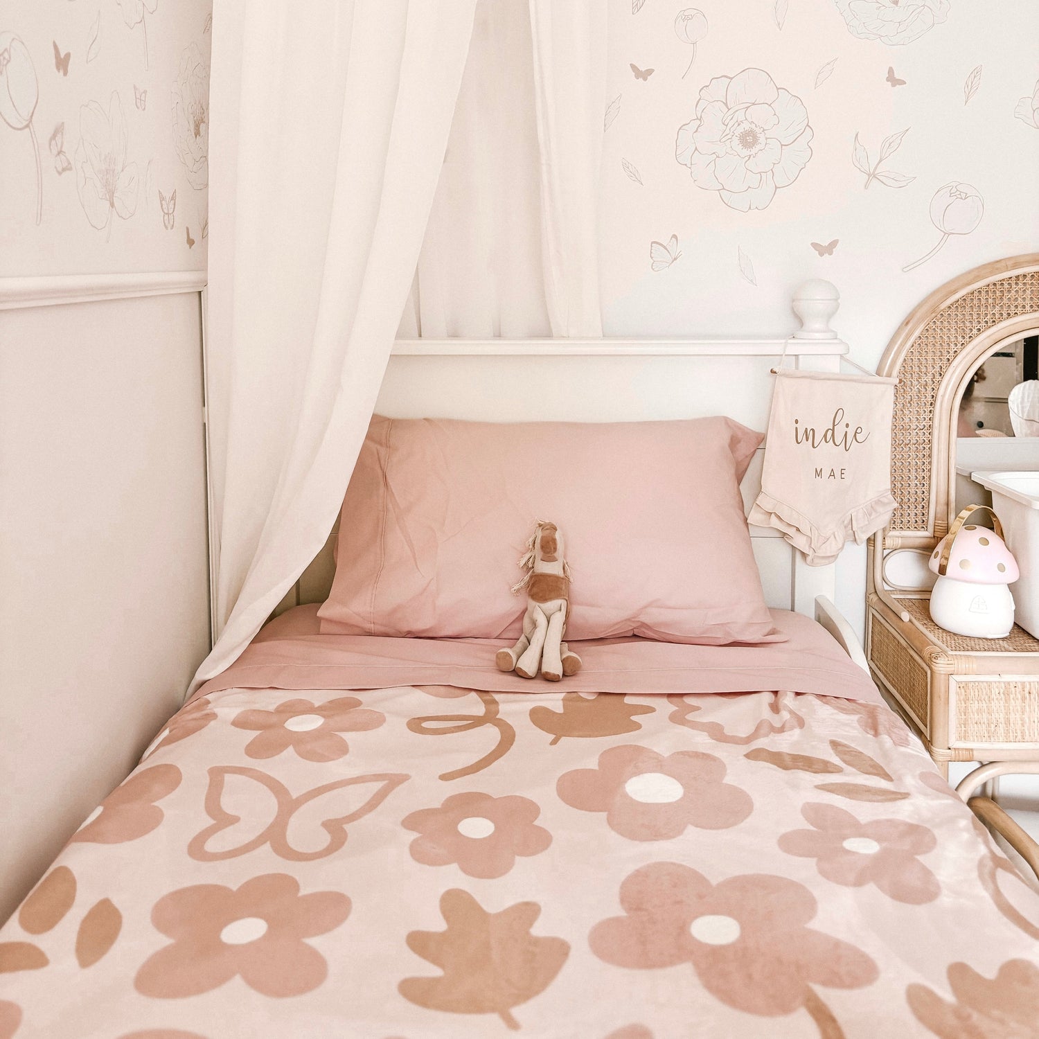 Girls minky blanket. Plush floral blanket. Snuggly girls bedding. Dusty pink floral blanket. Girls cottagecore bedding. Whimsical girls bedroom decor. Pink floral kids blanket. Butterfly nursery decor. Cottagecore girls room styling. Floral girls bedding. Girls dreamy bedroom inspo. Girls bedroom ideas age 5. Girls bedroom ideas age 8. Girls bedroom ideas age 12. Girls vintage bedroom.