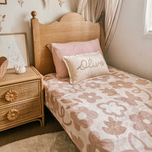 In the Meadow Plush Girls Blanket | Vintage Floral Bedding