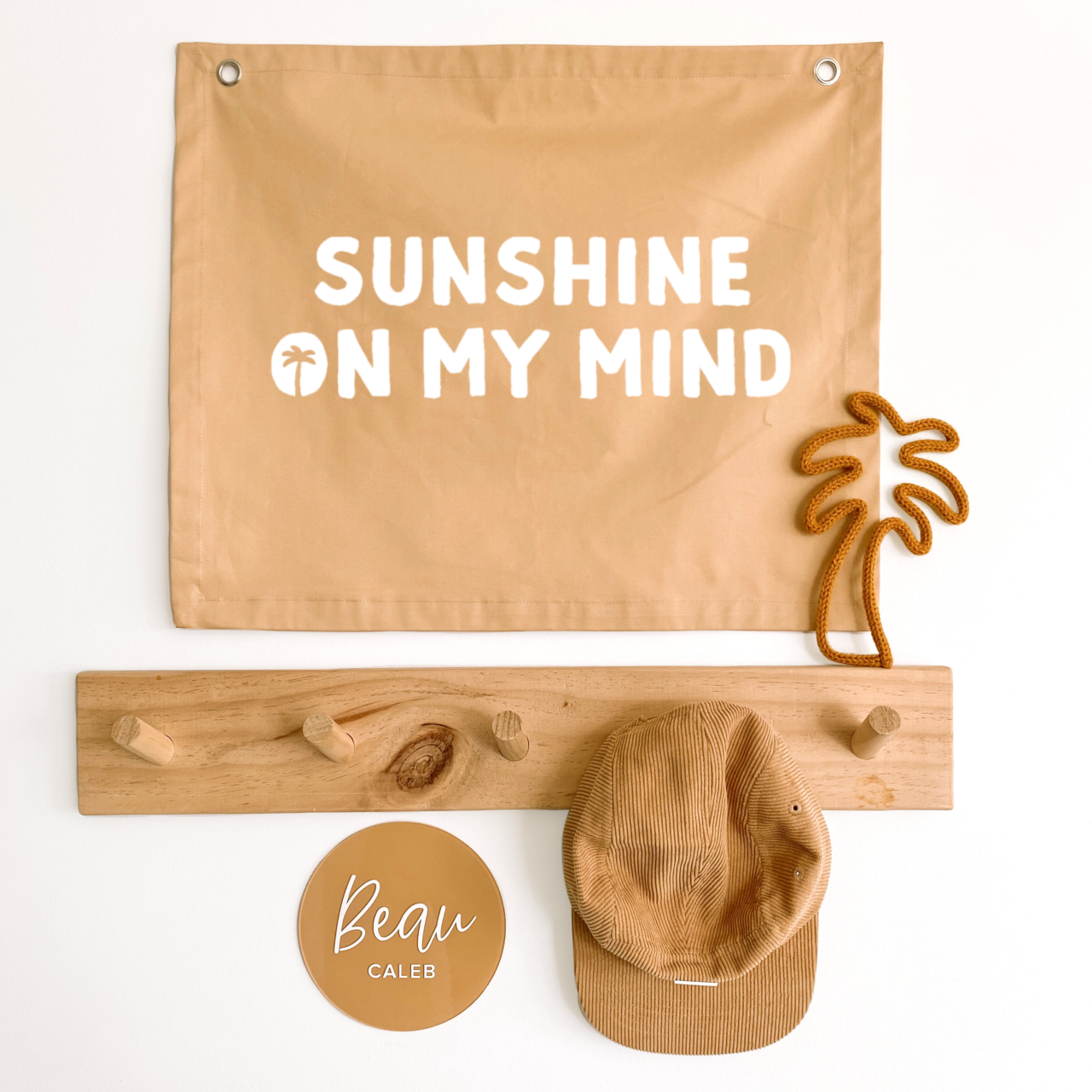 Sunshine on my mind kids wall banner ~ Honey ~ Sale
