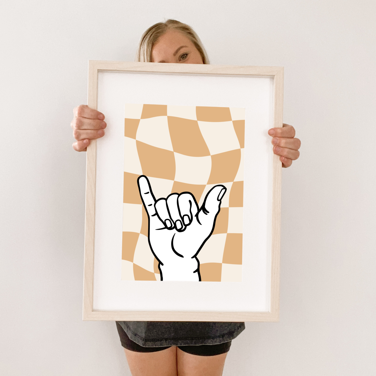 Shaka hang loose kids wall print / wall art ~ 7 colours