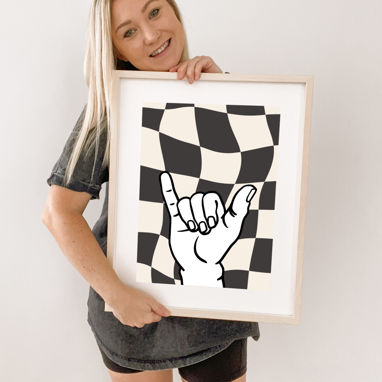 Shaka hang loose kids wall print / wall art ~ 7 colours