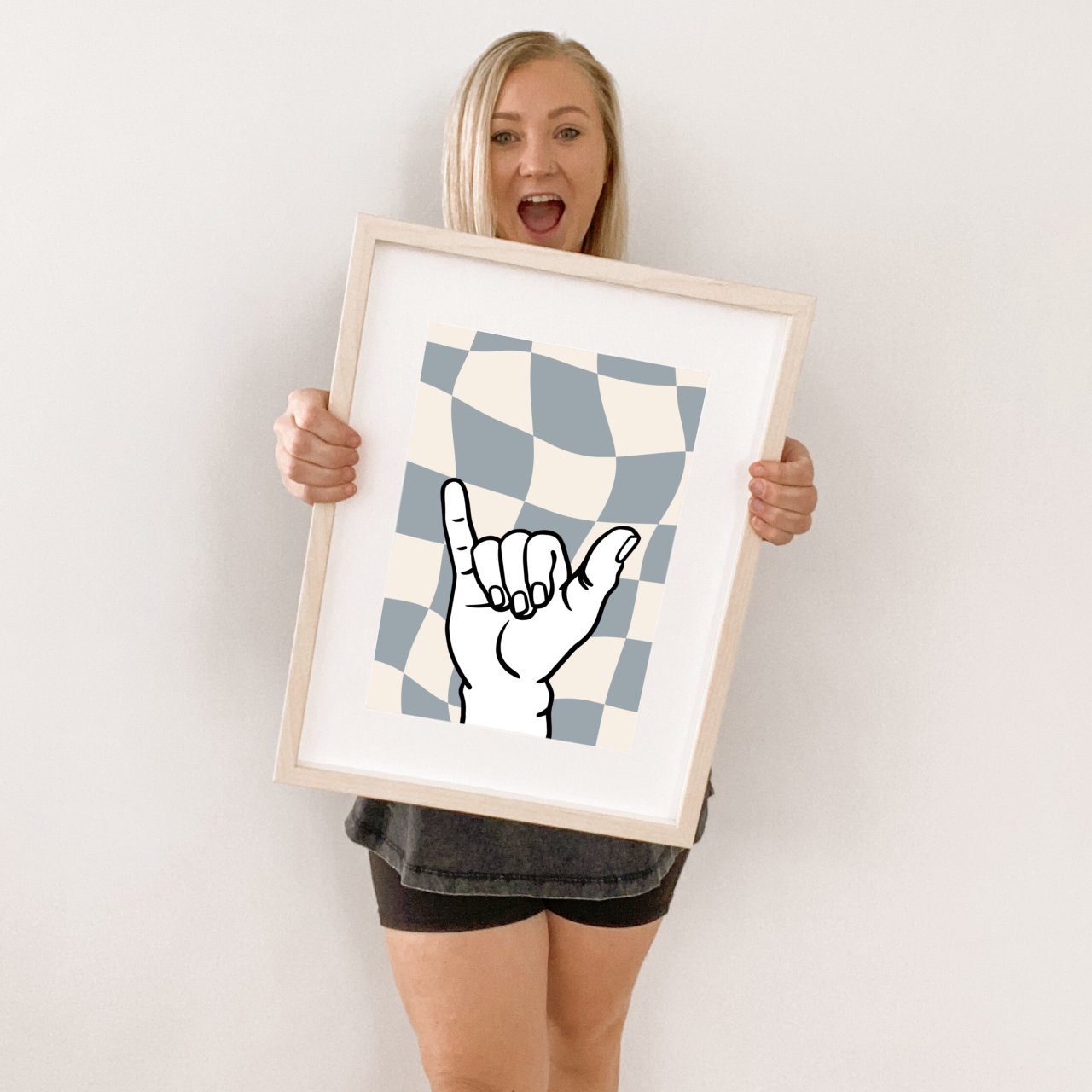 Shaka hang loose kids wall print / wall art ~ 7 colours