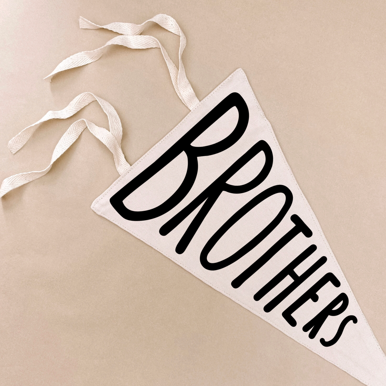 Brothers tie up pennant flag / wall hanging