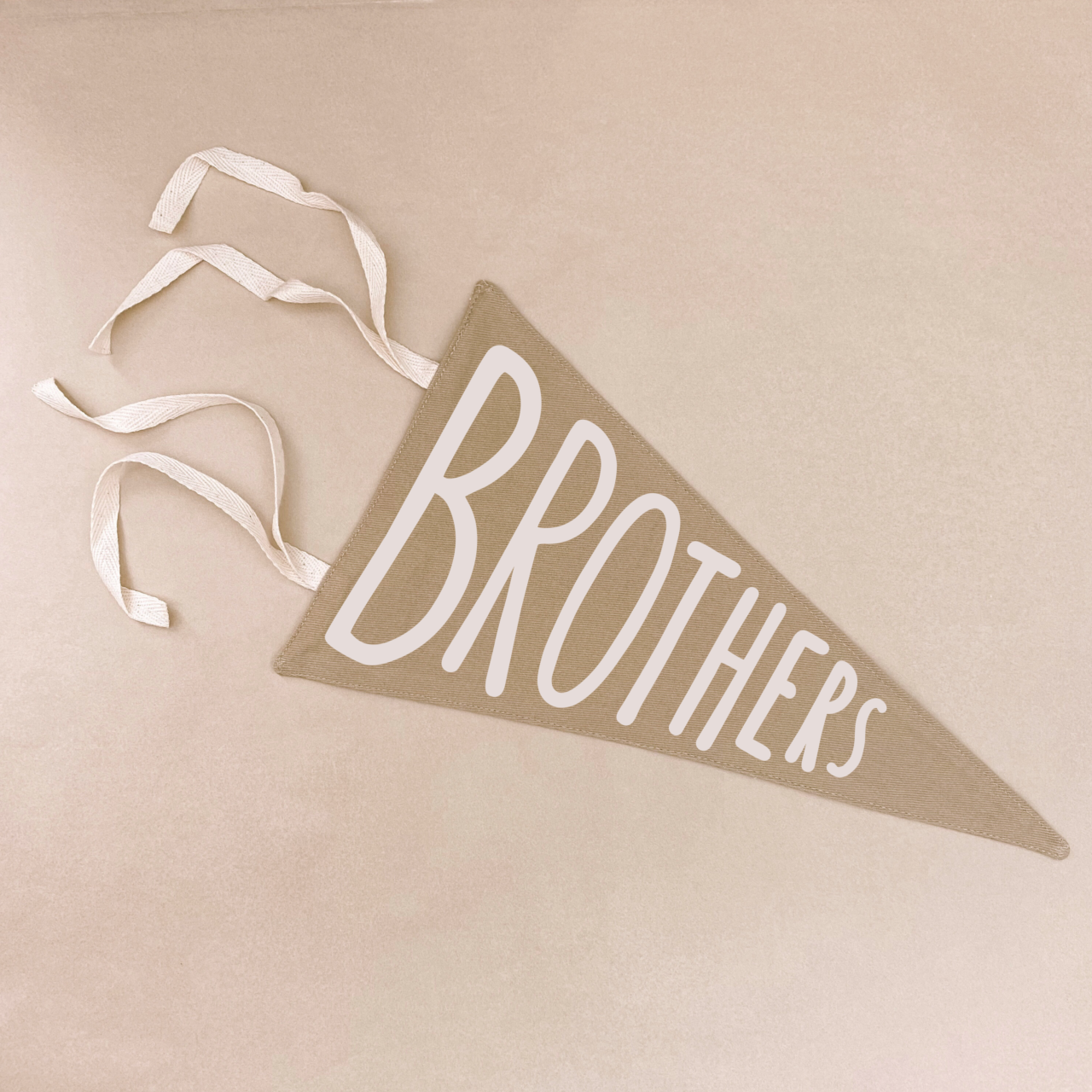 Brothers tie up pennant flag / wall hanging