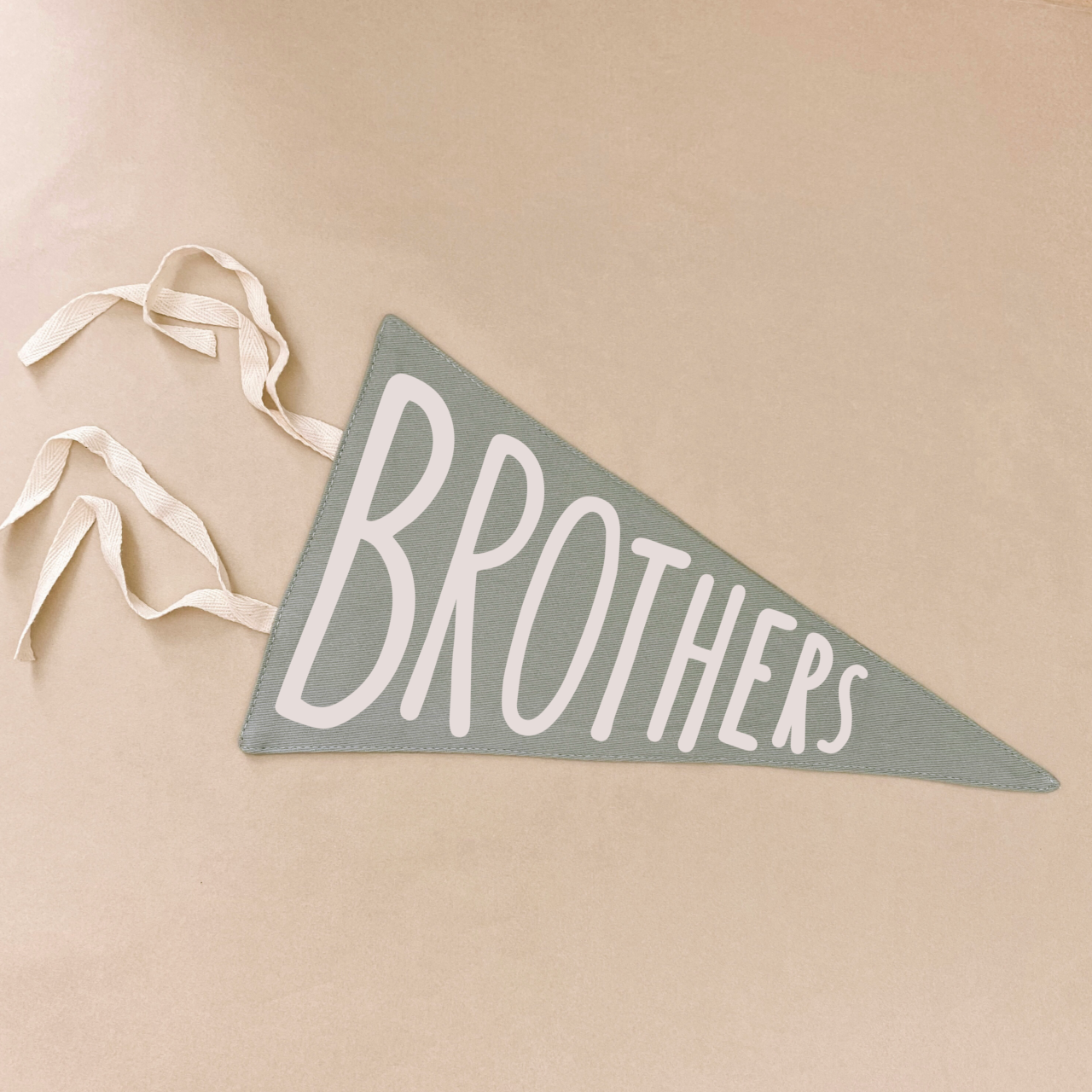 Brothers tie up pennant flag / wall hanging