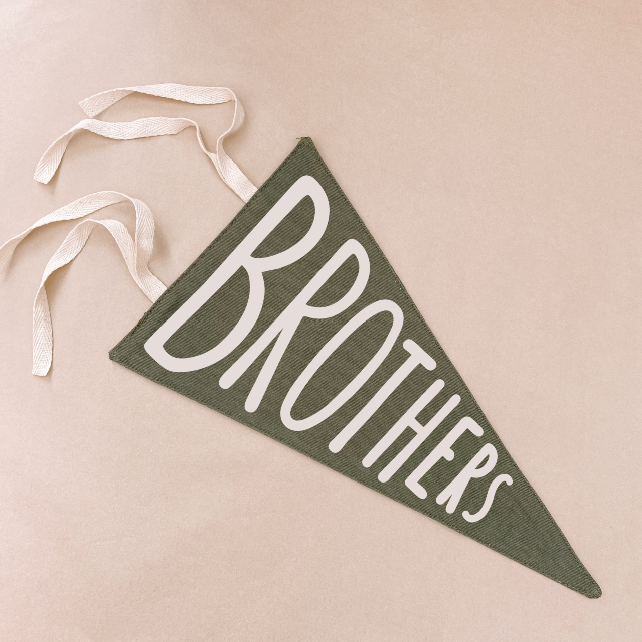 Brothers tie up pennant flag / wall hanging