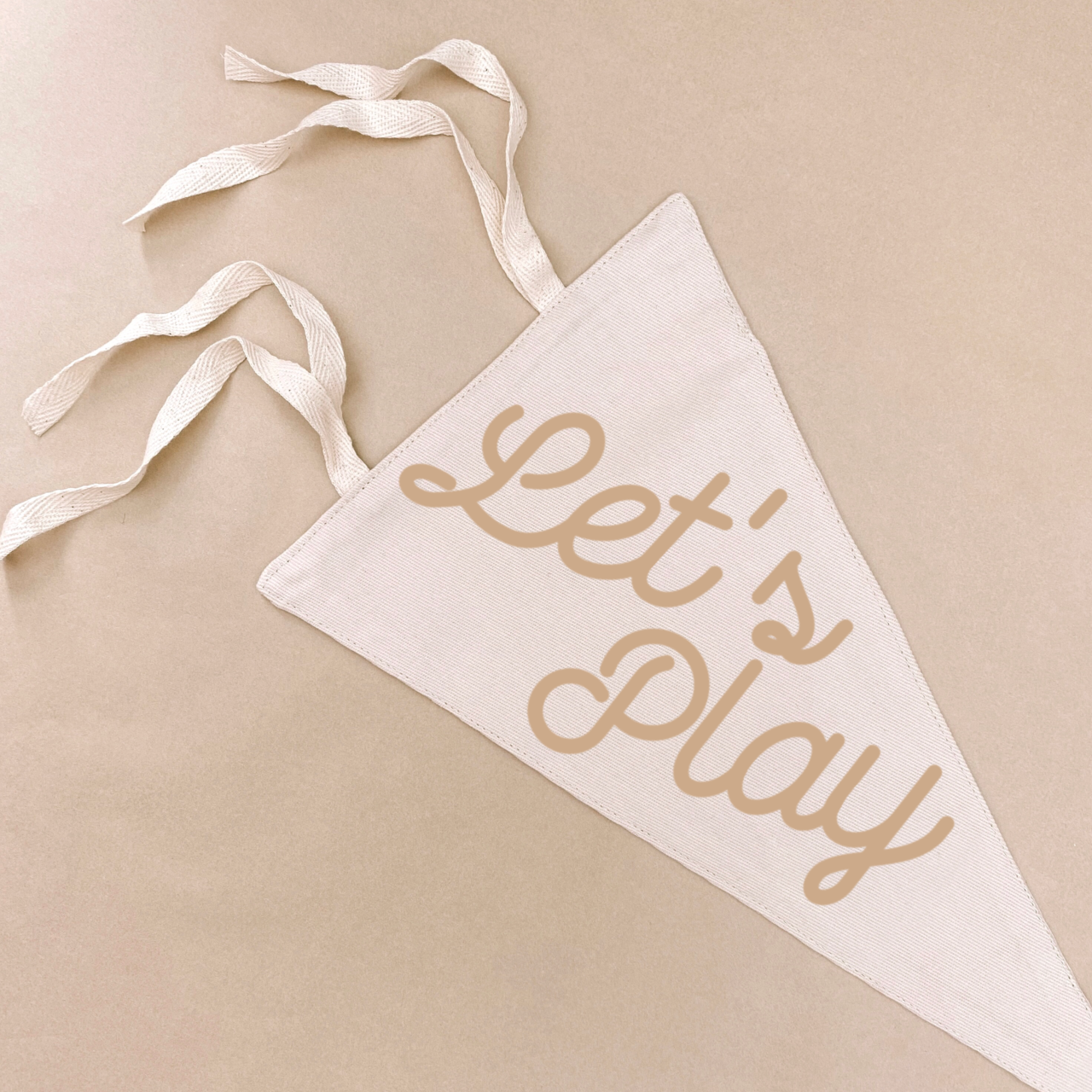 Let’s play tie up pennant flag / wall hanging