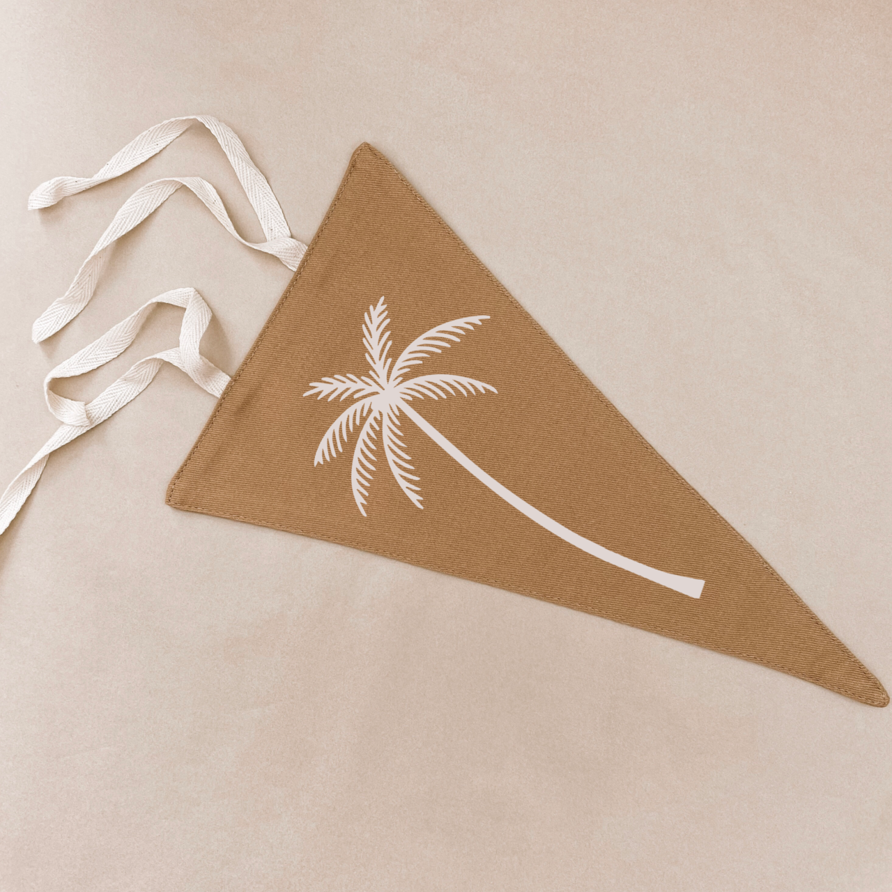 Palm tree tie up pennant flag / wall hanging