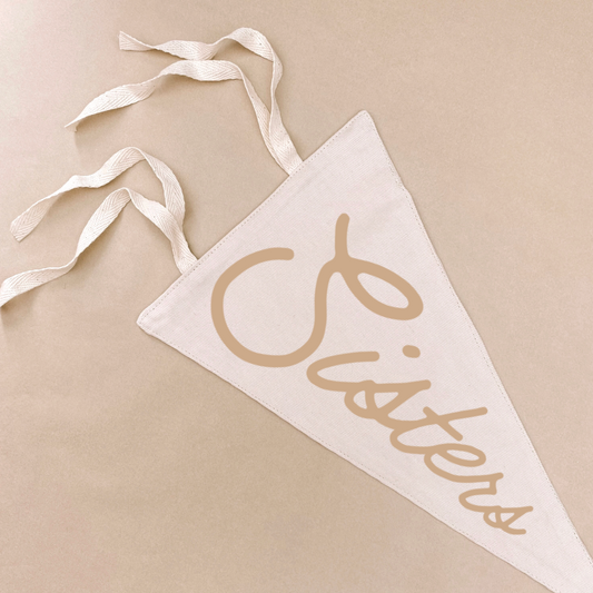 sisters pennant flag. girls bedroom styling. girls shared bedroom wall decor. sisters bedroom wall banner. sisters wall flag banner. shared girls bedroom inspo. sisters bedroom decor ideas. sisters bedroom decor. sisters flag. sisters nursery room inspo. sisters pennant flag.