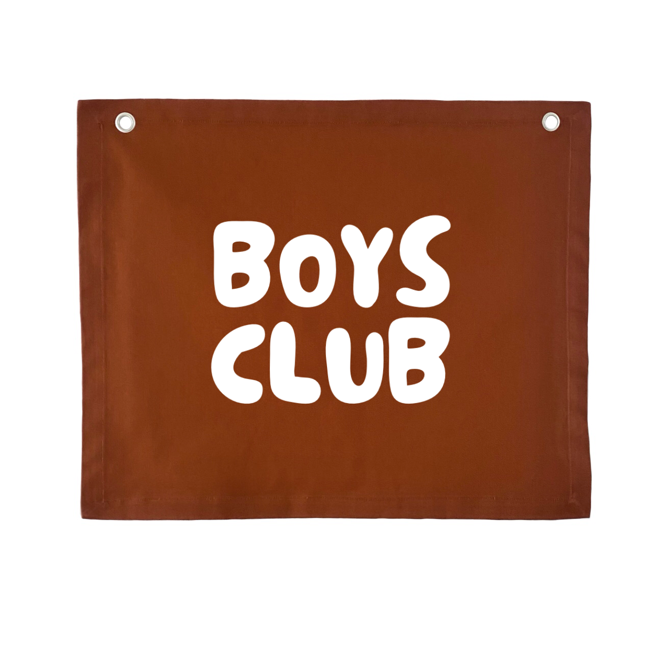 Boys club wall banner ~ Rust ~ Sale