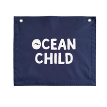 Ocean child wall banner | Blue nautical wall decor ~ Navy blue