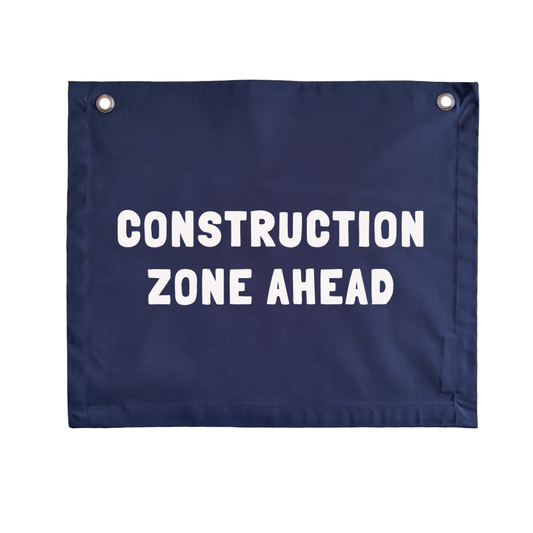 Navy blue Construction zone ahead wall banner. Navy blue Construction bedroom styling. Navy blue Boys bedroom wall decor. Navy blue Boys construction wall banner. Boys construction vehicles bedroom inspo. Boys bedroom decor ideas. Boys construction decor. Dump truck wall decor. 10 year old boys bedroom ideas. Excavator boys bedroom decor. 7 year old boys bedroom ideas. Forklift boys bedroom. Cement mixer themed boys bedroom.