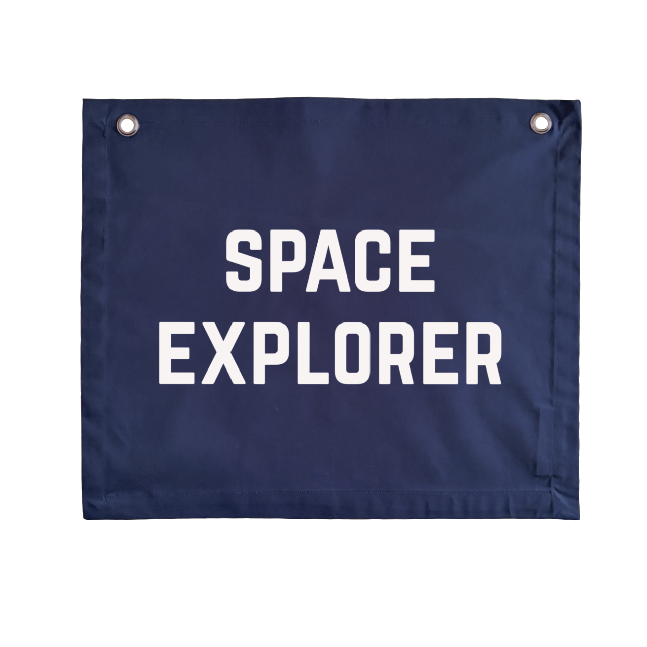 Navy blue explorer wall banner. Outta space bedroom decor. Blue Astronaut nursery sign. Galaxy inspired playroom styling. Planet kids wall hanging. Kids rental friendly decor. Navy blue Space themed kids bedroom. Boys bedroom decor. Playroom wall banner. Kids bedroom inspo. Kids navy blue space playroom ideas. Blue boys bedroom decor.