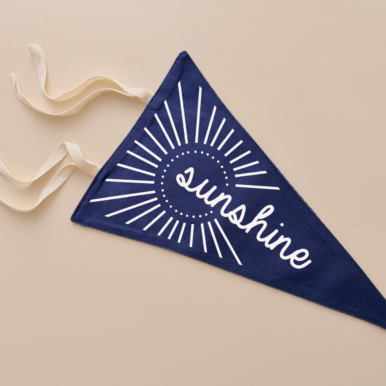 Sunshine tie up pennant flag | wall hanging