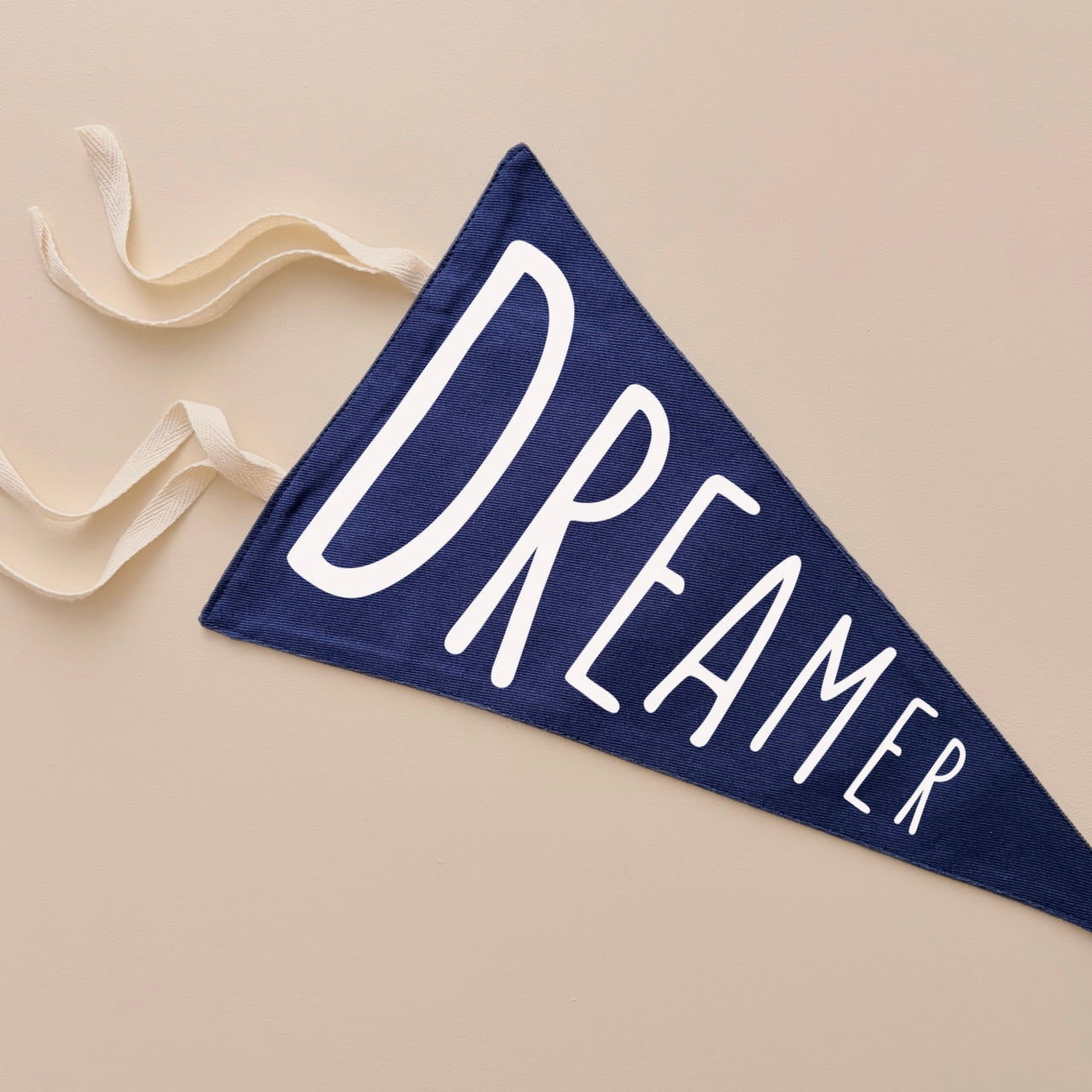 Dreamer tie up pennant flag | Nursery decor