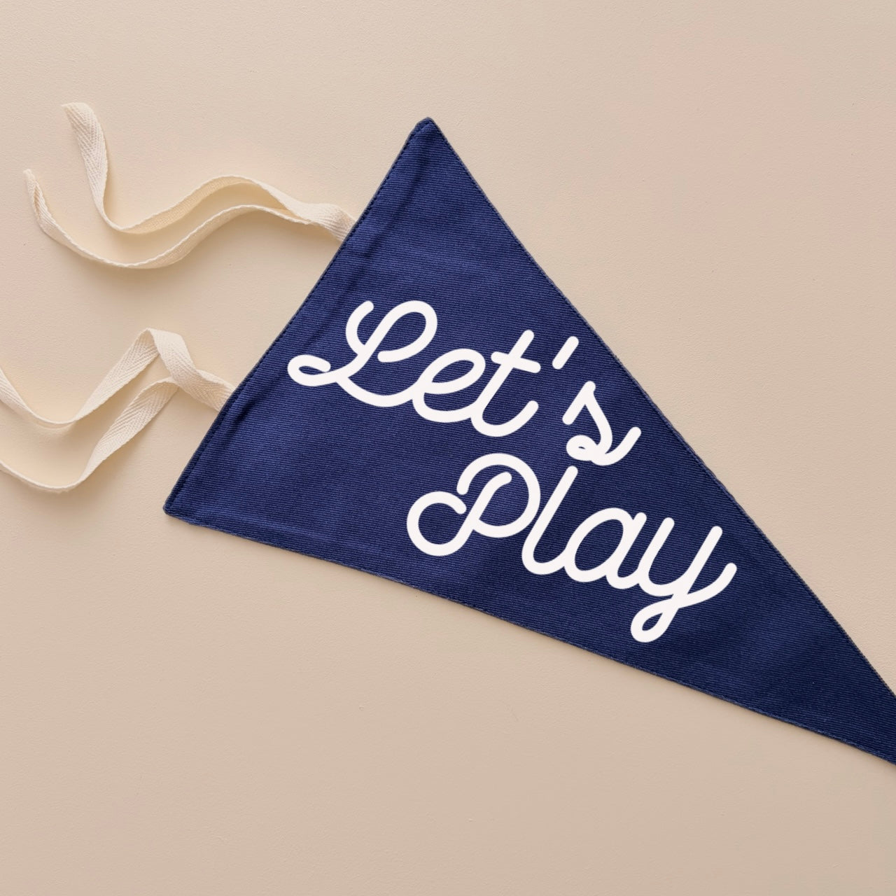 Let’s play tie up pennant flag | wall hanging