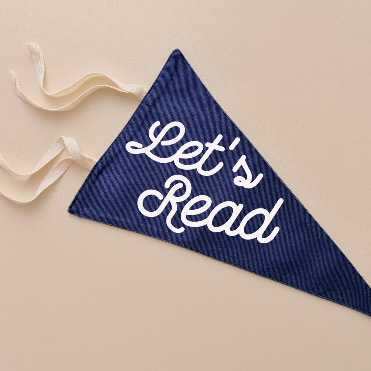 Let’s read tie up pennant flag | wall hanging