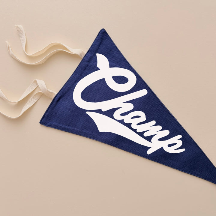 Champ classic tie up pennant flag | wall hanging