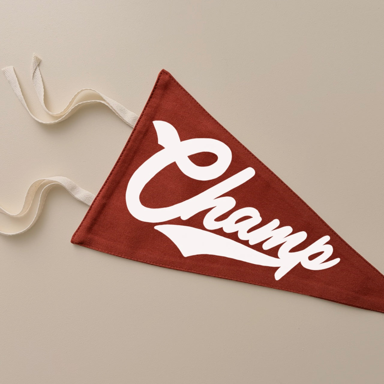 Champ classic tie up pennant flag | wall hanging
